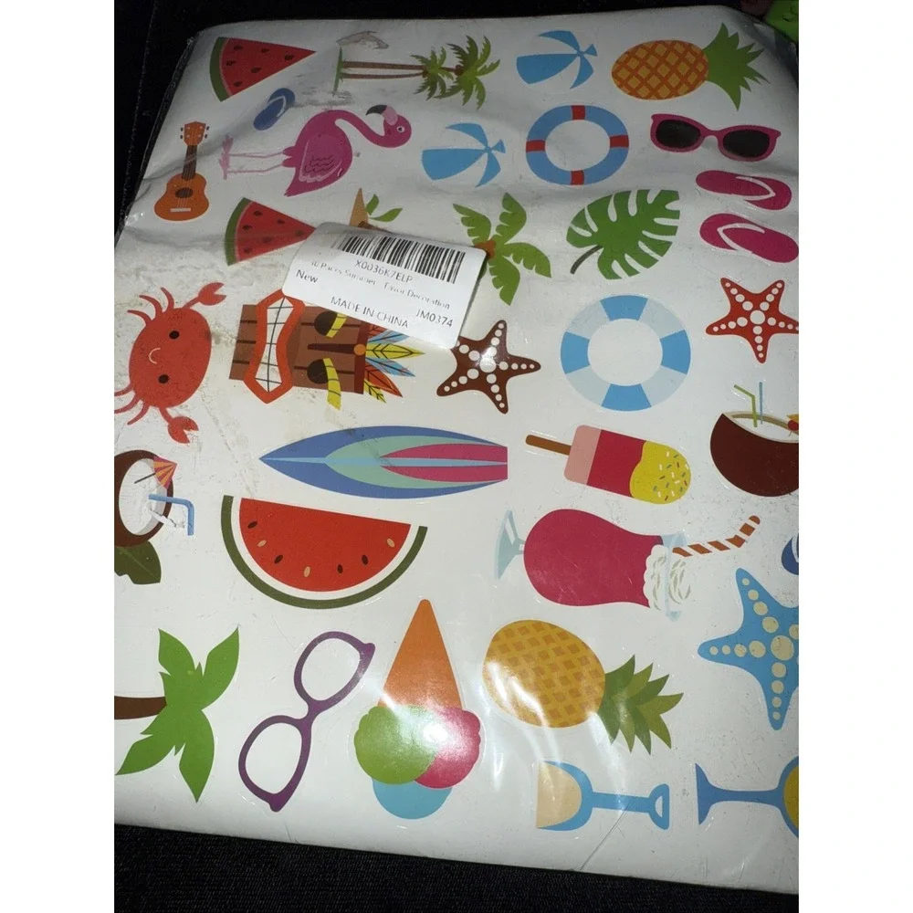 24-Piece Christmas Picture Frame Ornaments, Stickers Journal Note Cards 8ea.4430